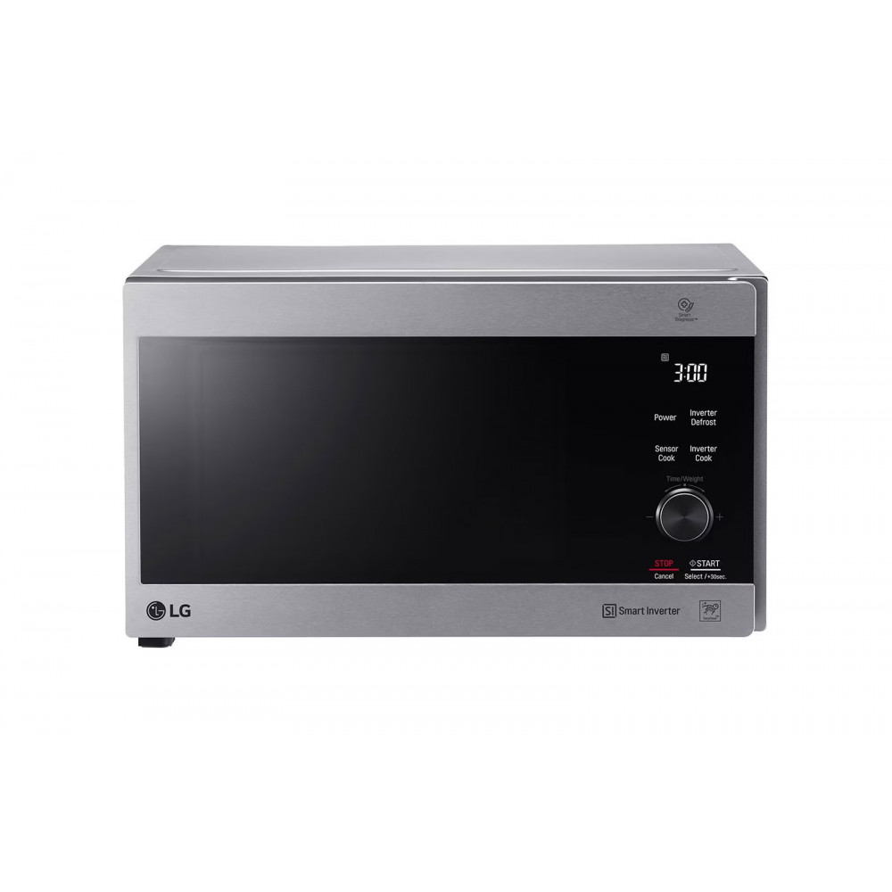 LG 42L Grill, 1200W, Smart Inverter, Antibacterial easy clean coating, LED White lamp, Hexagonal turntable support, Touch panel control, Stainless Steel colour