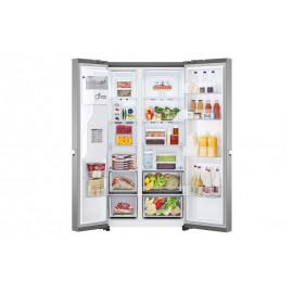 LG Side-by-Side Fridge, Silver- GR-L267SLRL