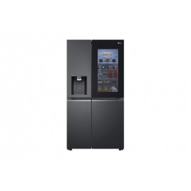 LG InstaView™ Double Door Fridge, 617L, Black
