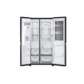 LG InstaView™ Double Door Fridge, 617L, Black